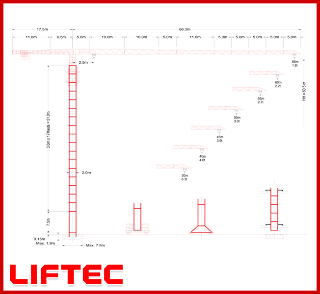 Cẩu tháp 10T-LT6518-10B - Cẩu Tháp Vận Thăng LIFTEC - Công Ty TNHH LIFTEC Việt Nam