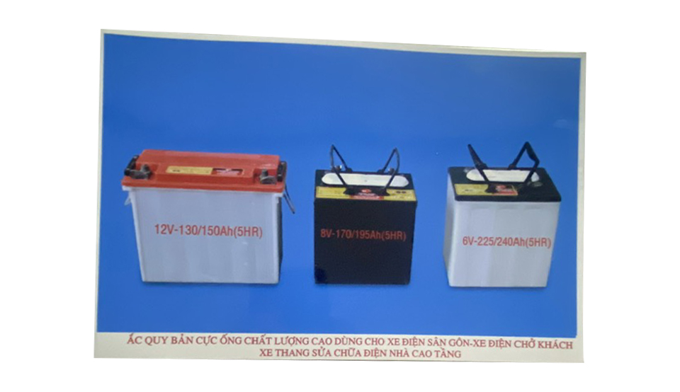 Ắc quy bản cực ống xe sân golf