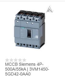 MCCB Siemens 4P - 500A - Công Ty TNHH Công Nghệ Và Dịch Vụ Hành Tinh