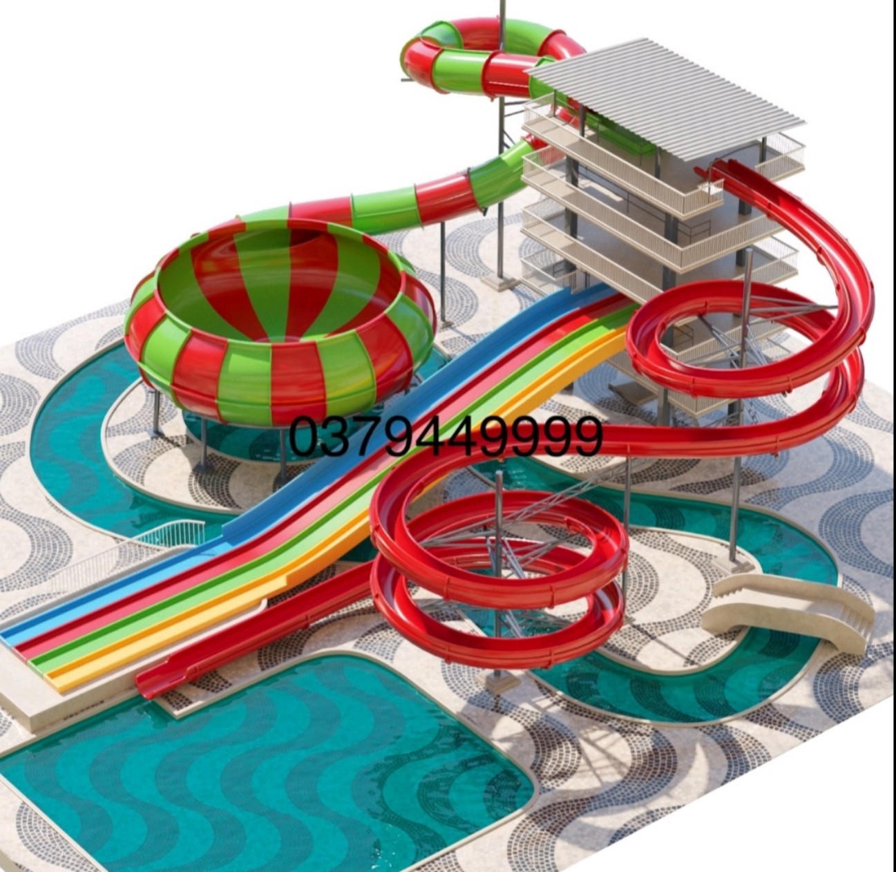 Thiết bị máng trượt công viên nước