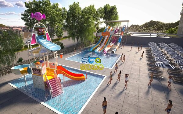 Thiết kế thi công công viên nước & hồ bơi trọn gói - Thiết Bị Vui Chơi Trẻ Em Sinh Thành An - Công Ty Cổ Phần Tập Đoàn Sinh Thành An