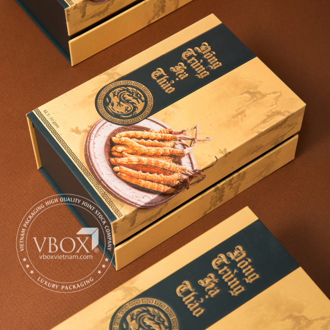 Hộp đông trùng hạ thảo cao cấp - Bao Bì Cao Cấp VBOX - Công Ty Cổ Phần Bao Bì Cao Cấp Việt Nam