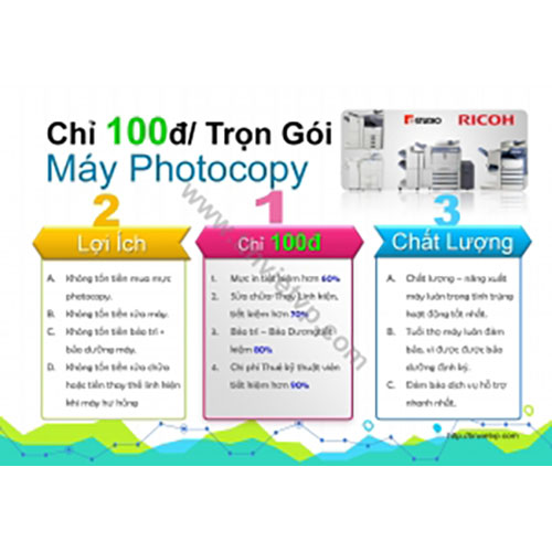 Trọn gói photocopy chỉ từ 100đ - Mực In Tin Việt - Công Ty TNHH Kỹ Thuật Tin Việt