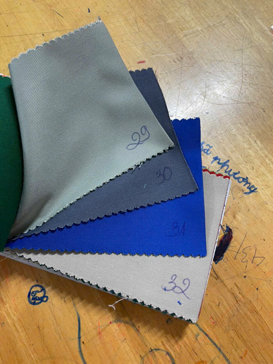 Bảng màu vải mũ nón  - Batavi Co.,Ltd