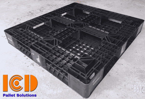 Pallet nhựa cũ ICD KT1200x1100x150mm - Pallet Nhựa ICD - Công Ty TNHH Sản Xuất Công Nghiệp ICD Việt Nam