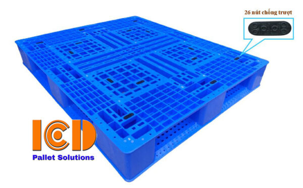 Pallet nhựa xuất khẩu chữ thập 1000x1200x150mm - Pallet Nhựa ICD - Công Ty TNHH Sản Xuất Công Nghiệp ICD Việt Nam