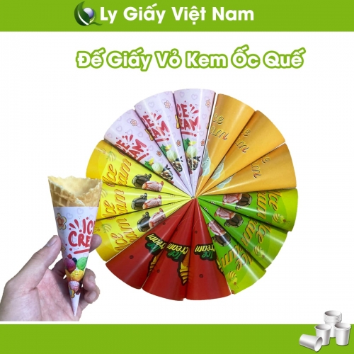 Đế giấy vỏ kem ốc quế - Ly Giấy Việt Nam - Công Ty TNHH Ly Giấy Việt Nam