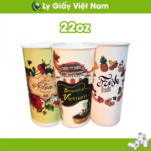 Ly cốc giấy 22oz - Ly Giấy Việt Nam - Công Ty TNHH Ly Giấy Việt Nam