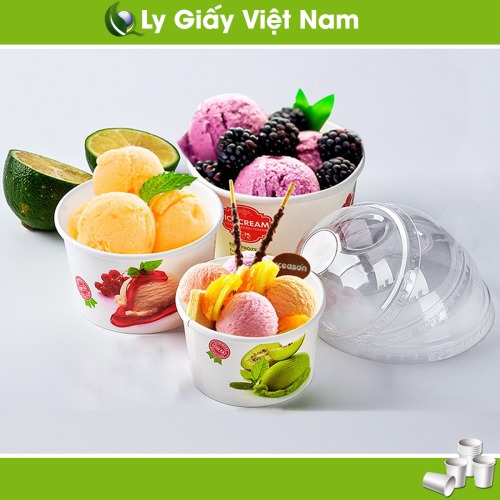 Ly giấy đựng kem - Ly Giấy Việt Nam - Công Ty TNHH Ly Giấy Việt Nam