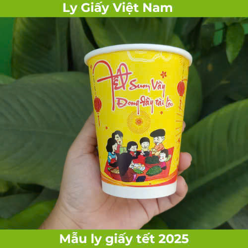 Ly giấy tết in theo yêu cầu - Ly Giấy Việt Nam - Công Ty TNHH Ly Giấy Việt Nam