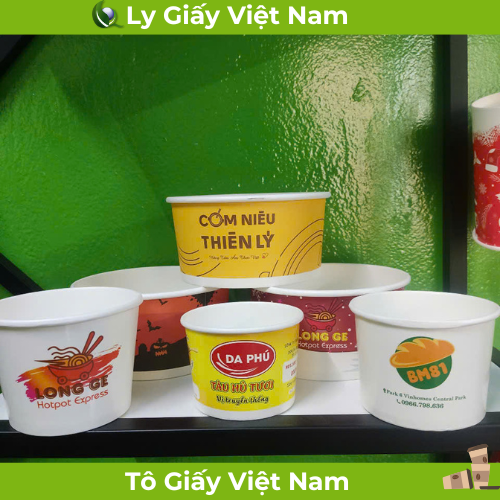 Tô giấy 500ml, 750ml, 1000ml - Ly Giấy Việt Nam - Công Ty TNHH Ly Giấy Việt Nam