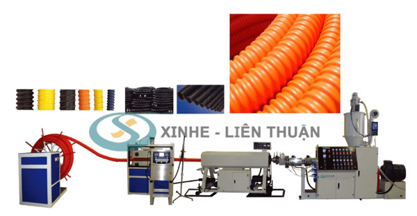 Máy sản xuất ống xoắn màu cam