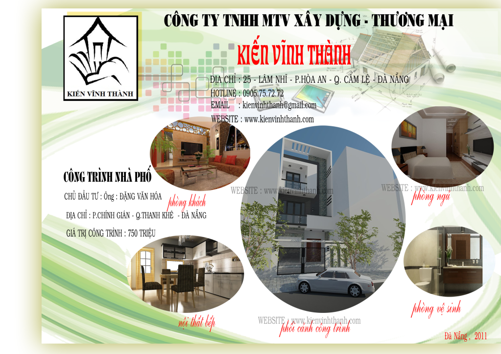 Thiết kế kiến trúc - Công Ty TNHH MTV Xây Dựng Và Thương Mại Kiến Vĩnh Thành