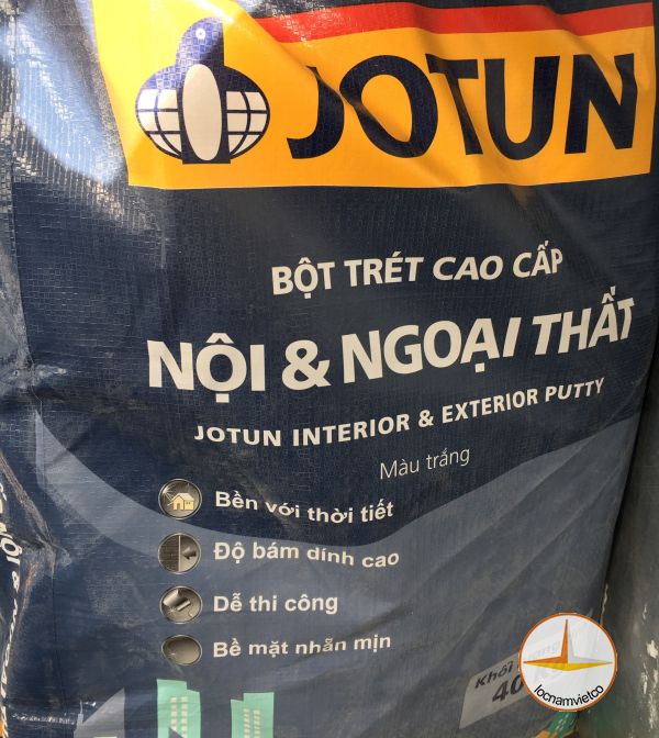 Bột trét tường nội và ngoại thất Jotun 40kg - Sơn Lộc Nam Việt - Công Ty TNHH Lộc Nam Việt