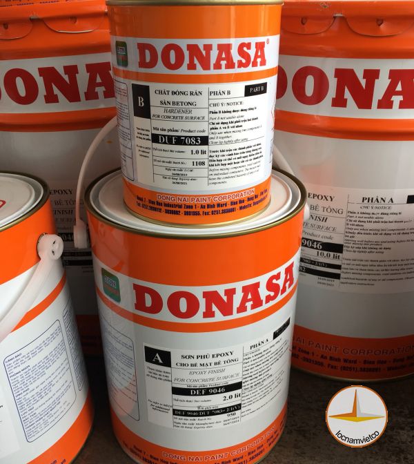 Sơn Epoxy Donasa màu xanh lá 9046 15L - Sơn Lộc Nam Việt - Công Ty TNHH Lộc Nam Việt