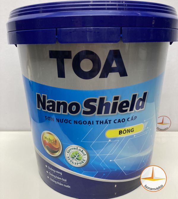 Sơn nước ngoại thất cao cấp TOA NanoShield bóng mờ 15L - Sơn Lộc Nam Việt - Công Ty TNHH Lộc Nam Việt