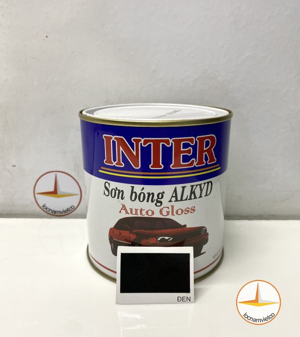 Sơn vân bóng Inter màu đen 900g - Sơn Lộc Nam Việt - Công Ty TNHH Lộc Nam Việt