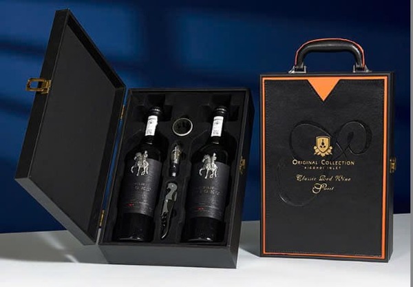 Hộp đựng rượu vang 2 chai 2501 - Công Ty Cổ Phần Đầu Tư Tín Gia