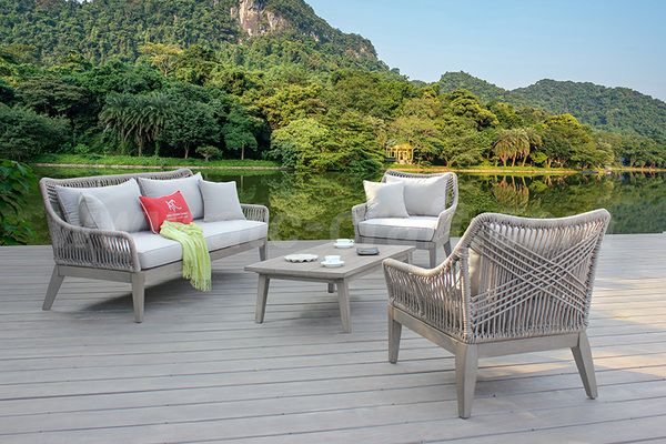 Bộ sofa 3-1-1 dây dù ngoài trời RASF-168