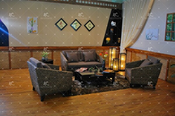 Bộ sofa lục bình 3 ghế WAIS-022