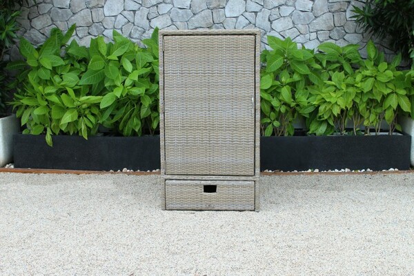 Tủ đựng đồ mây nhựa 1 cánh RACA-006