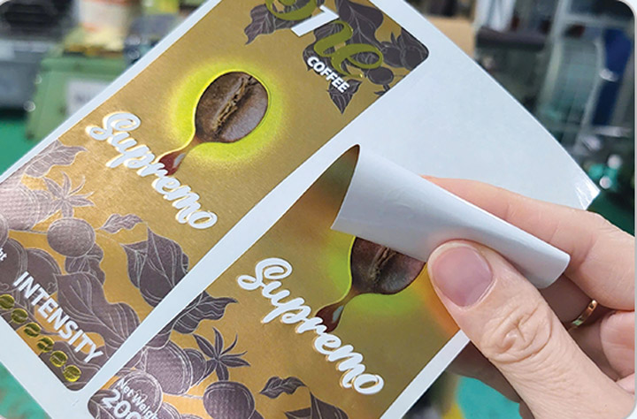 Decal giấy tráng kim loại
