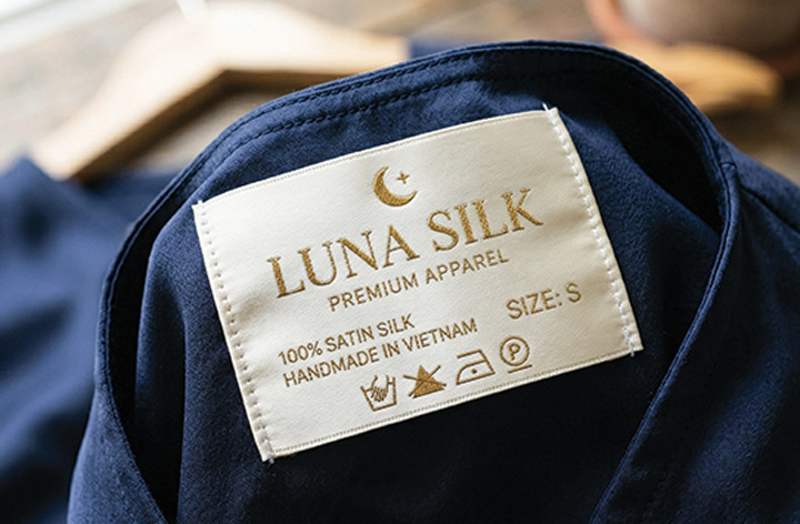 Nhãn satin