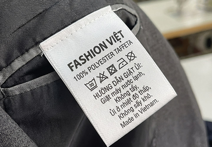 Nhãn polyester taffeta