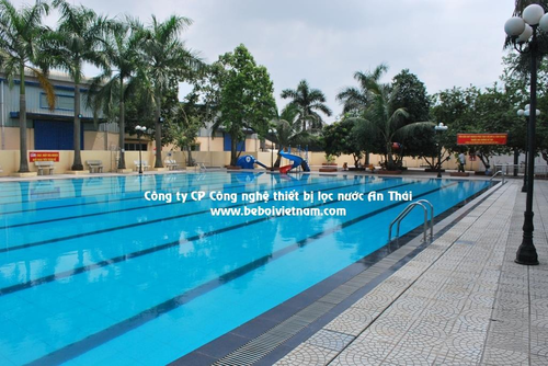 Công trình bể bơi tại Công ty VPP Trà My - An Thai Pool - Công Ty CP Công Nghệ Thiết Bị Lọc Nước An Thái
