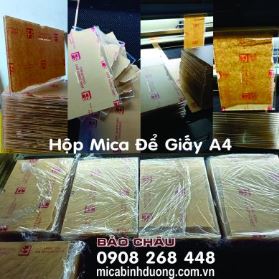 Hộp mica đế giấy