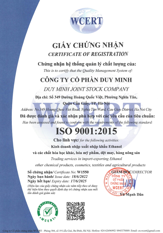 Chứng nhận ISO-9001:2015