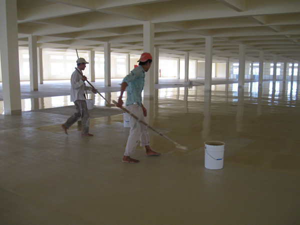 Thi công sơn Epoxy - Công Ty Cổ Phần ERADO Việt Nam