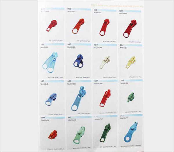 Đầu khóa kéo kim loại, đầu khóa kéo kiểu