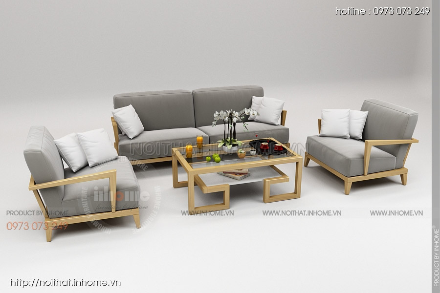 Sofa gỗ hiện đại - Công Ty Cổ Phần Đầu Tư Kiến Trúc Nội Thất Inhome