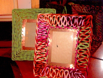 Twisted picture frame