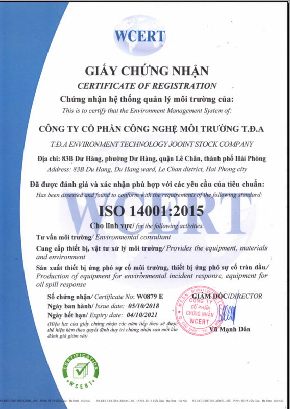 Chứng nhận ISO 14001:2015