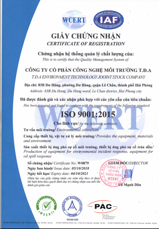 Chứng nhận ISO 9001:2015