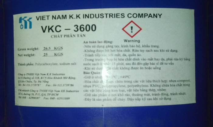 VKC-3600 - Công Ty TNHH Việt Nam K.K INDUSTRIES