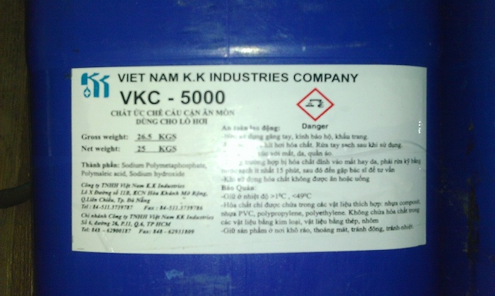 Hóa chất lò hơi VKC-5000 - Công Ty TNHH Việt Nam K.K INDUSTRIES