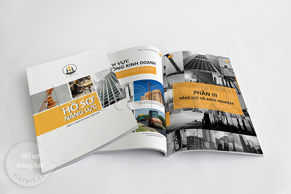 Thiết kế & in ấn hồ sơ năng lực