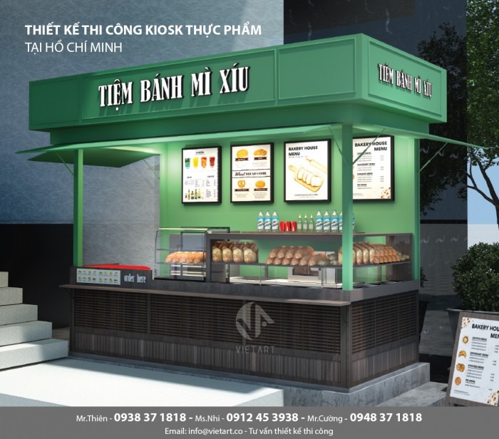 Thiết kế & thi công Kiosk thực phẩm