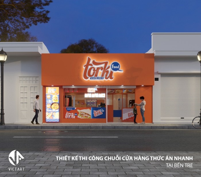 Thiết kế & thi công chuỗi cửa hàng thức ăn nhanh