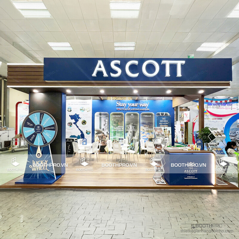Thiết kế thi công gian hàng triển lãm Ascott
