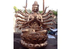 Tượng phật quan âm bằng đồng