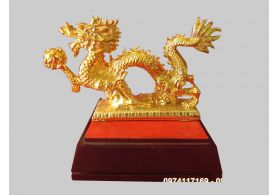Tượng rồng mạ vàng 24K