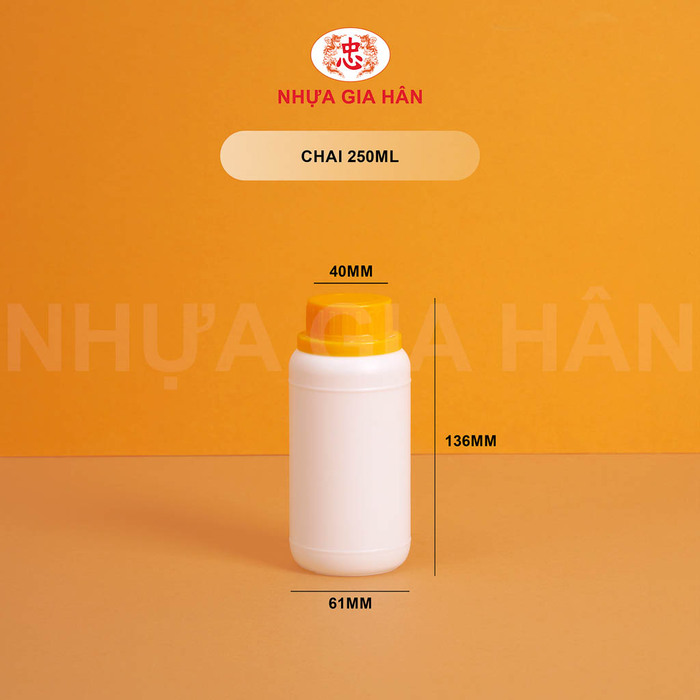 Chai nhựa 250ml - Nhựa Gia Hân - Công Ty TNHH MTV Nhựa Gia Hân