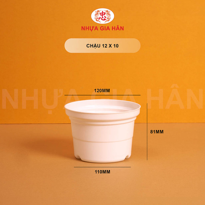 Chậu nhựa 12x10 - Nhựa Gia Hân - Công Ty TNHH MTV Nhựa Gia Hân