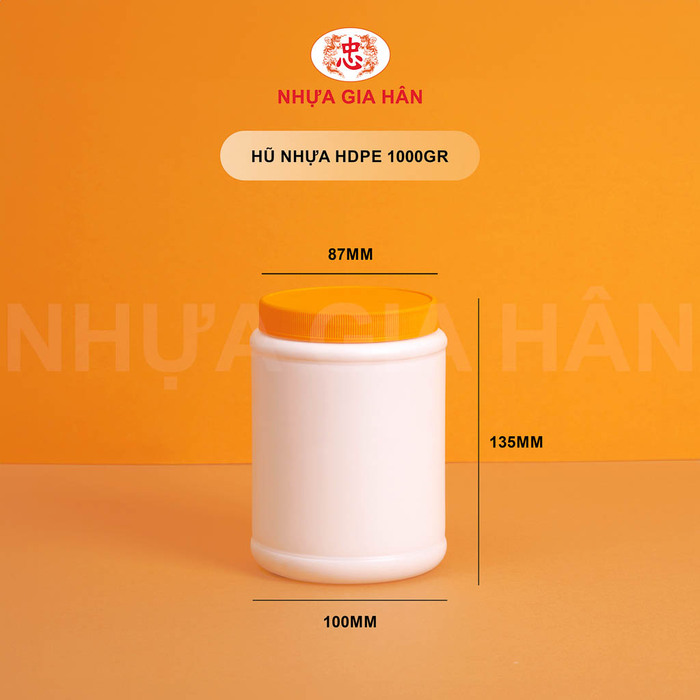 Hũ nhựa 1000g - Nhựa Gia Hân - Công Ty TNHH MTV Nhựa Gia Hân