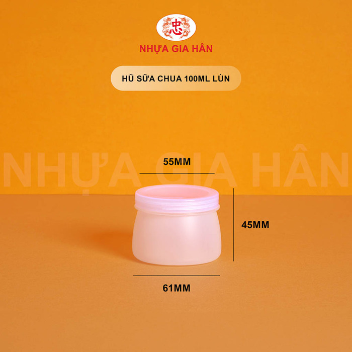 Hũ sữa chua nhựa HDPE 100ml lùn - Nhựa Gia Hân - Công Ty TNHH MTV Nhựa Gia Hân