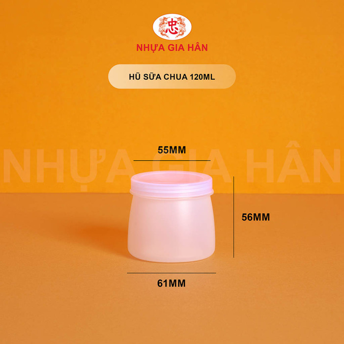 Hũ sữa chua nhựa HDPE 120ml - Nhựa Gia Hân - Công Ty TNHH MTV Nhựa Gia Hân